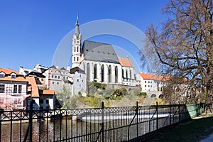 St Vitus church, Cesky Krumlov town UNESCO, South Bohemia, Czech republic, Europe photo