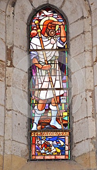 Gothic stained-glass window