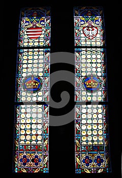 Gothic stained-glass window