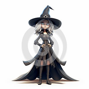 Gothic Style 3d Illustration Of Cute Witch Tiago Hoisel & Lori Earley