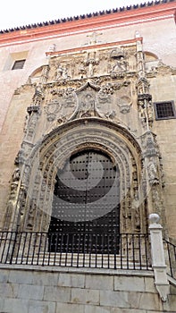 Gothic style chapel doors Sagrario-Malaga