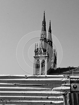 Gothic style church (San Roque) in Barranquilla Colombia