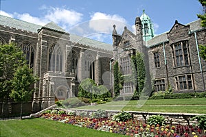 Gothic style college & garden