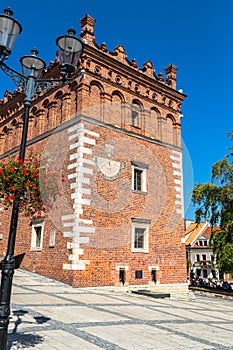 Gothic style Town Hall with Renaissance attic in the Old Town in