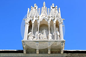 Gothic tabernacle of Camposanto, Pisa, Italy
