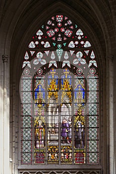 Gothic Tapestry of Light: Stained Glass of Saint Nicholas Church, Ghent