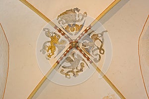 Gothic vault in a Romanesque church