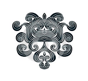 Gothic vector design element.Swirls graphic design element.