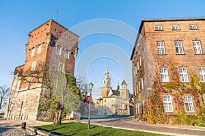 The Gothic Wawel Castle in KrakÃÂ³w photo