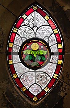 Gothic window from stained glass