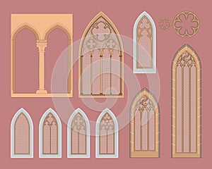 Gótico ventanas en Europa 