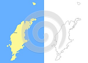 Gotland island map - cdr format
