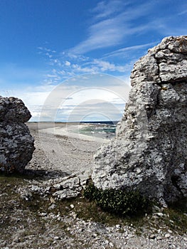 Gotland strange stone formation, sweden