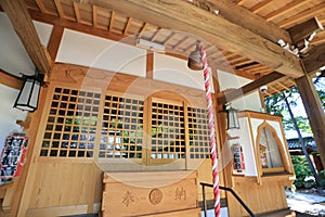 Gotokuji, the famous cat shrine in tokyo, which the beckoning cat is its mascot