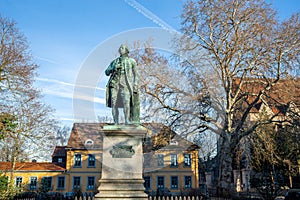 Gotthold Ephraim Lessing Statue by Ernst Rietschel, 1853 - Braunschweig, Lower Saxony, Germany