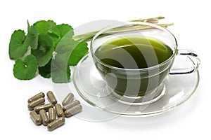 Gotu kola supplement, pennywort drink photo