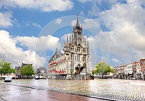 Gouda Town Hall on market square, Netherlands