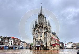 Gouda Town Hall on market square, Netherlands