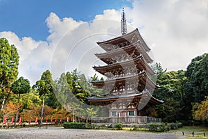 Goujonoto Pagoda at Daigo-ji Temple in Kyoto