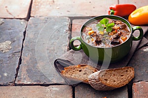 Goulash meat stew photo