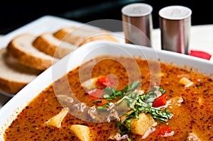 Goulash soup photo