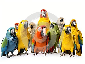 Goup of parrots