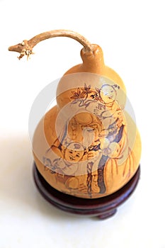 Gourd pyrographic artworks