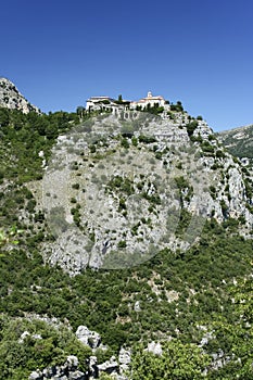 Gourdon monastery alps south of france