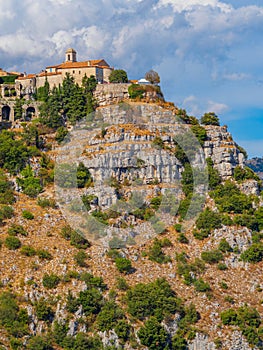 Gourdon mountain village, France.