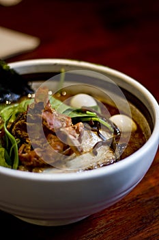 Gourmet Bowl of Ramen with Soft-shell Crab