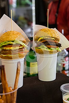 Gourmet Burger Slider Appetizers