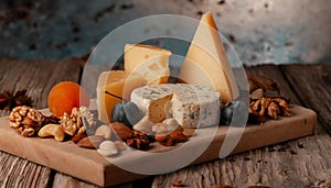 Gourmet cheese board