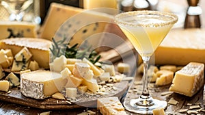 Gourmet Cheese Tasting with Elegant Cocktail Pairing photo