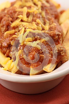 Gourmet chili fries