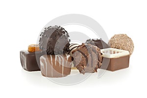 Gourmet chocolate bonbons photo