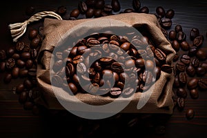 Gourmet Coffee Packaging Aromatically Wrapped Bag Generative AI