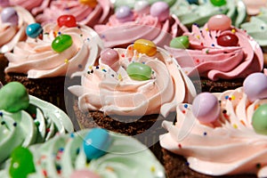 Gourmet decorated cupcakes
