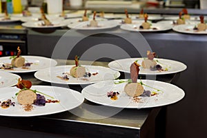 Gourmet food restaurant kitchen