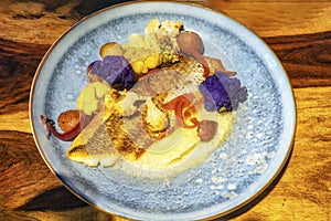 Gourmet Grilled Dorade Fillet with Cauliflower