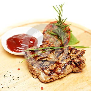 Gourmet restaurant food - steak