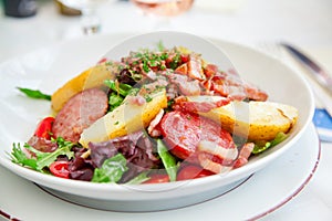 Gourmet salad in Cannes