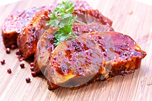 Gourmet -slices of suckling pig-raw