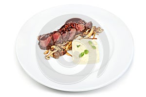 Gourmet Steak with Mashed Potatoes