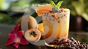 A gourmet tropical extravaganza featuring carambola mangosteen and jabuticaba photo