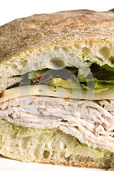 Gourmet turkey sandwich