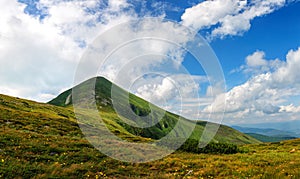 Goverla mountain in Carpathian mountains Ukraine