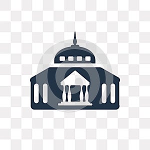 Goverment Building vector icon isolated on transparent background, Goverment Building transparency concept can be used web and m photo