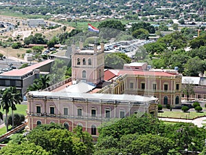 Goverment house. Paraguay. Mariscal LopezÃÂ´s Palace nearby Asuncion Bay photo