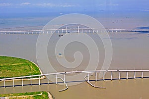 Governador Nobre de Carvalho Bridge And Amizade Bridge, Macau, China photo