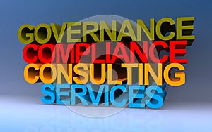 governance compliance consulting services on blue